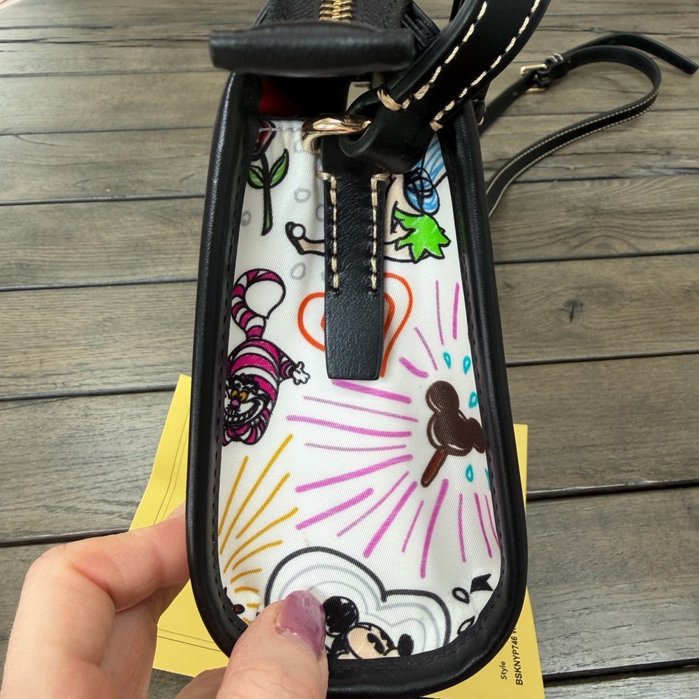 Dooney & Bourke Disney Crossbody Bag - Black and Multicolor NWOT - Picture 11 of 12